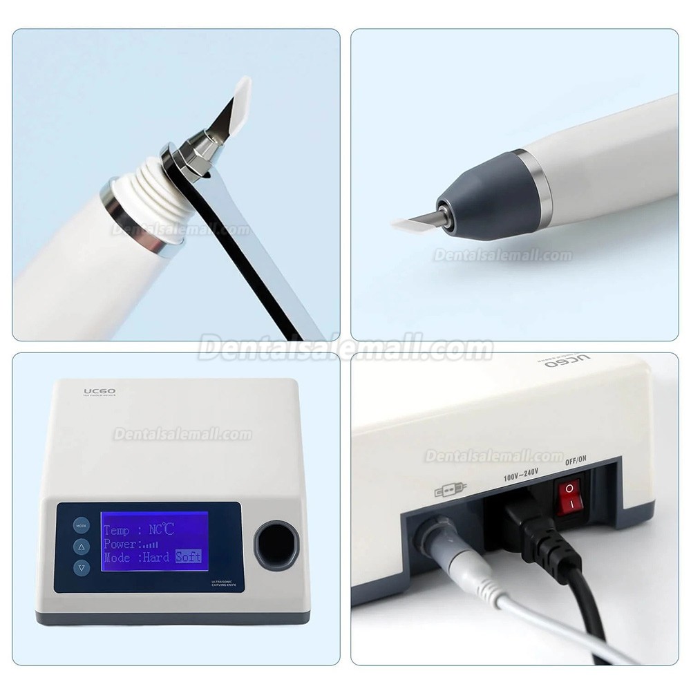 UC60 Portable Handheld Dental Ultrasonic Cutter Carving Knife with 5Pcs Blades
